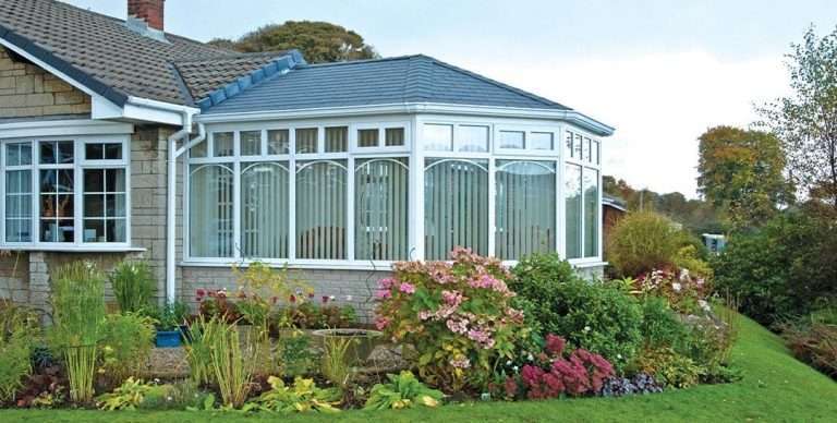 Conservatory house extension project in the UK