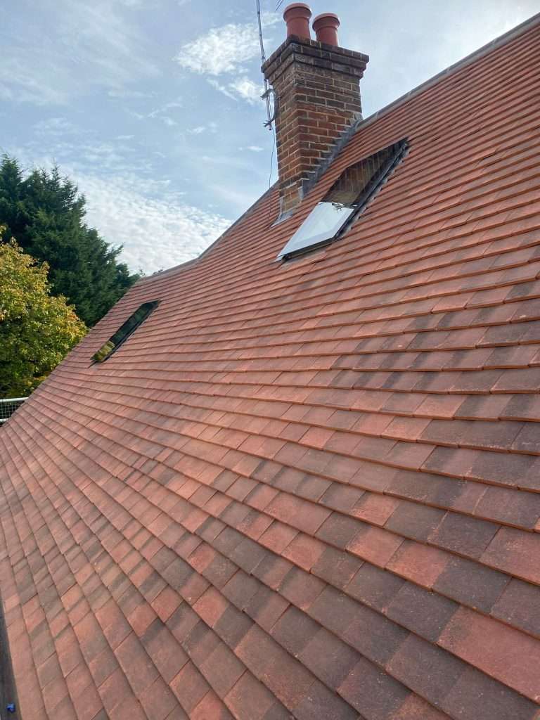 New Roof Tiling and Velux Windows installed in Surrey